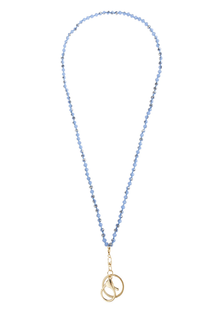 HDN2454 - GLASS BEADS LANYARD NECKLACE