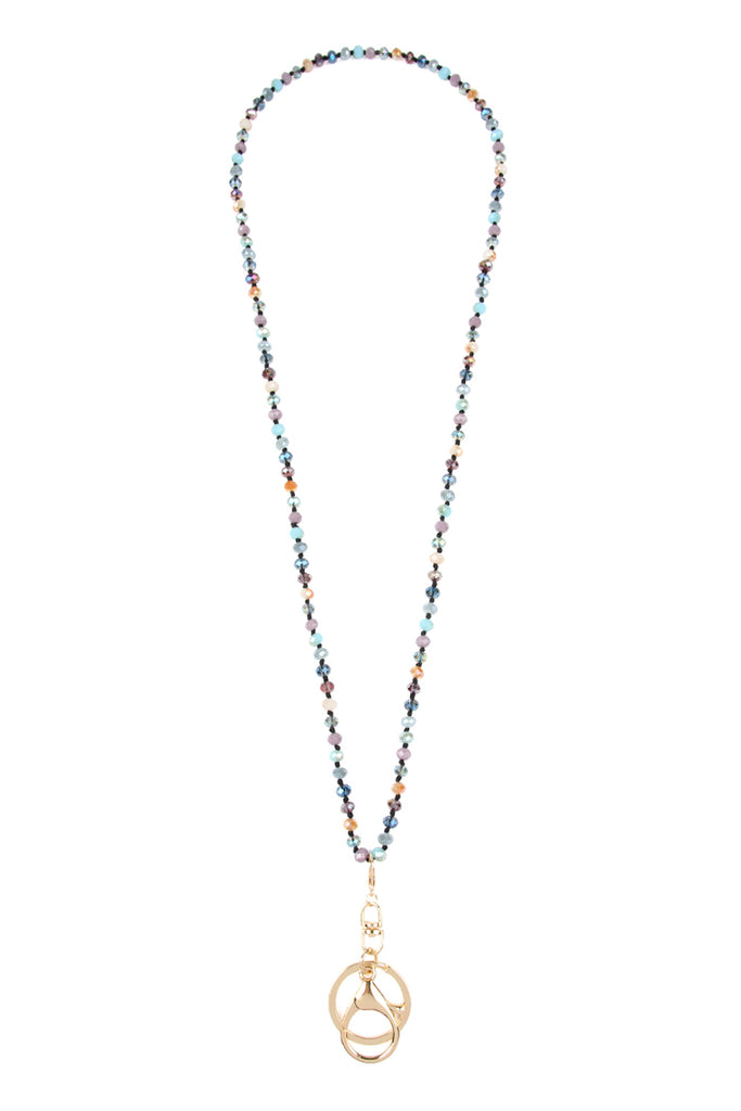 GLASS BEADS LANYARD NECKLACE