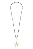 GLASS BEADS LANYARD NECKLACE