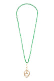 HDN2454 - GLASS BEADS LANYARD NECKLACE