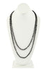 6MM TWO LINE MIXED BEADS NECKLACE