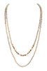 6MM TWO LINE MIXED BEADS NECKLACE