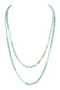 6MM TWO LINE MIXED BEADS NECKLACE