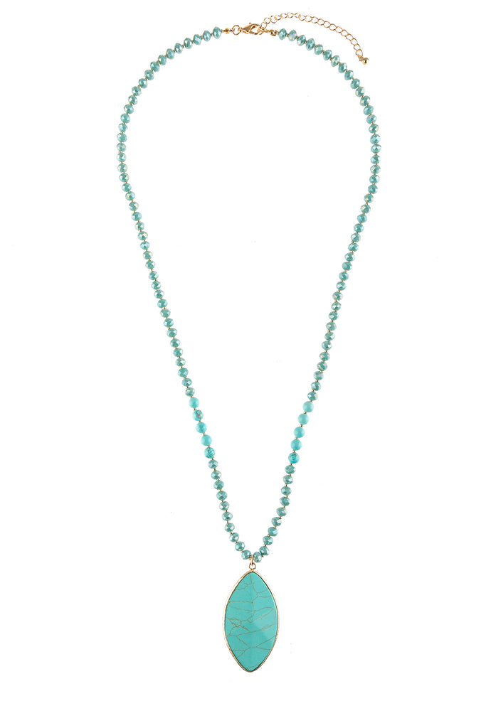 MARQUISE STONE PENDANT NECKLACE