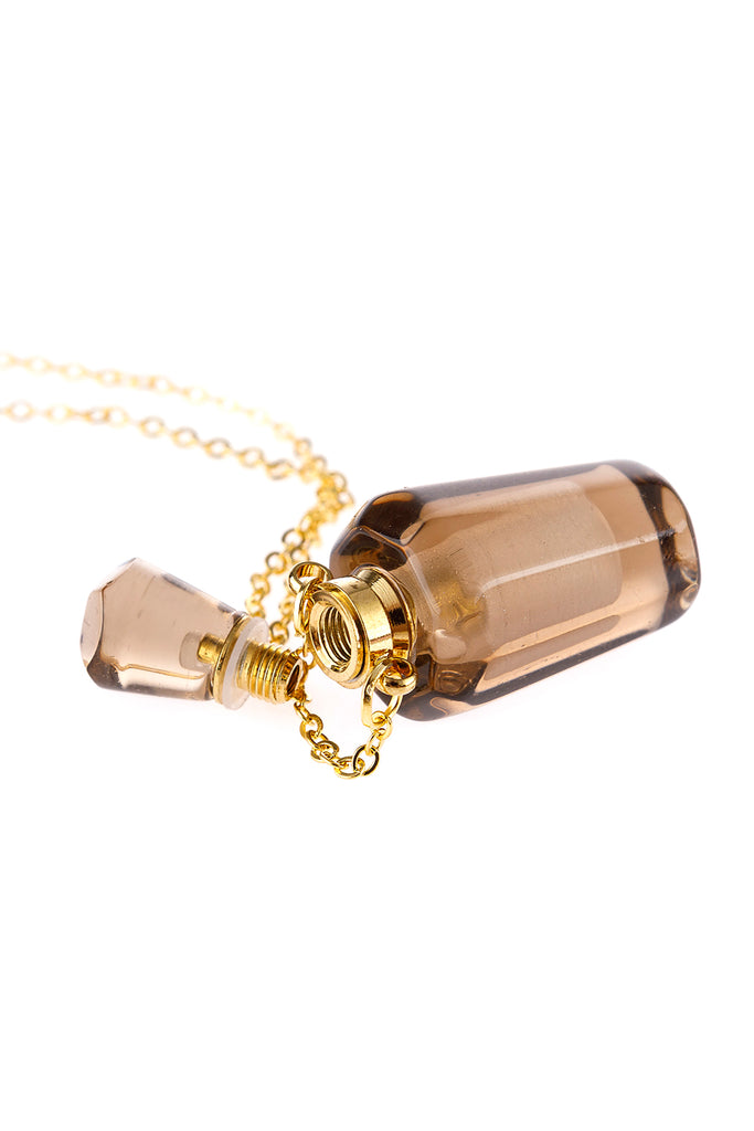 NATURAL STONE HEXAGON CRYSTAL PENDANT  NECKLACE