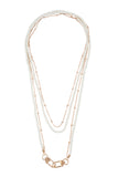 MULTI LAYER BEADED PEARL CONVERTIBLE CHAIN OR NECKLACE BAG CHAIN