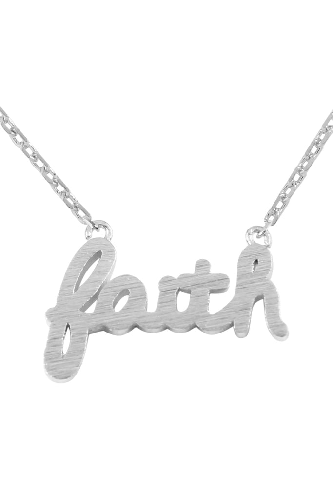 "Faith" Cast Necklace