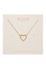 Heart Crystal Pave Necklace