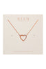 Heart Crystal Pave Necklace