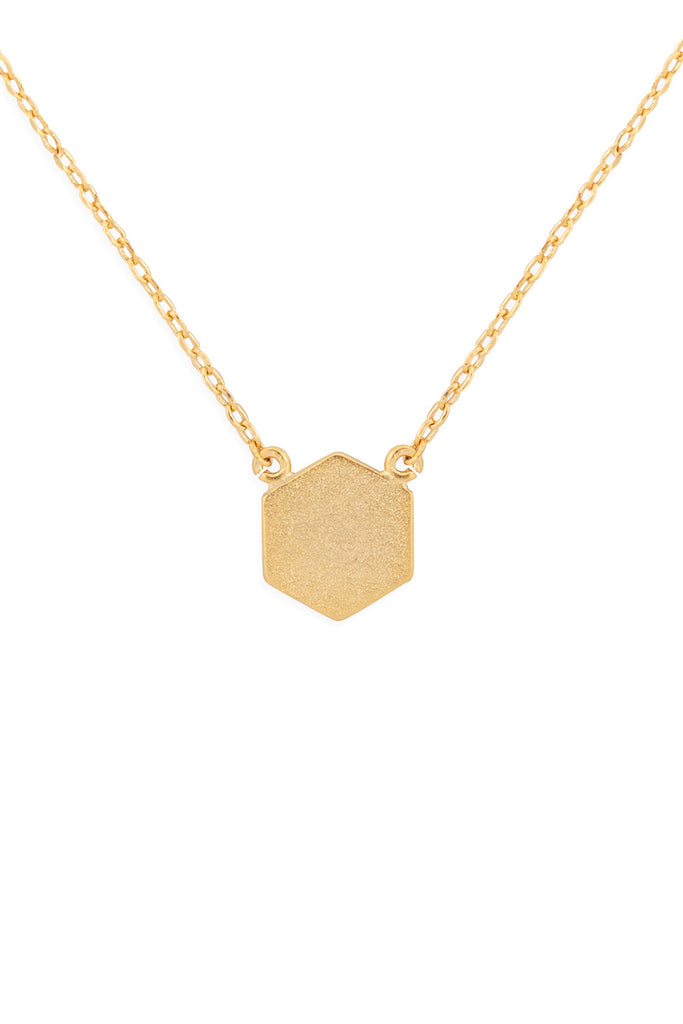 HEXAGON PENDANT NECKLACE