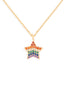 STAR ZIRCONIA PENDANT NECKLACE