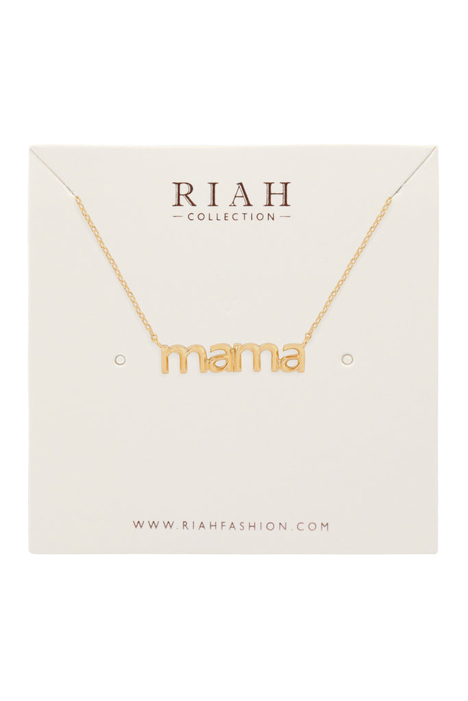 HDNEN512 - "MAMA" PENDANT NECKLACE