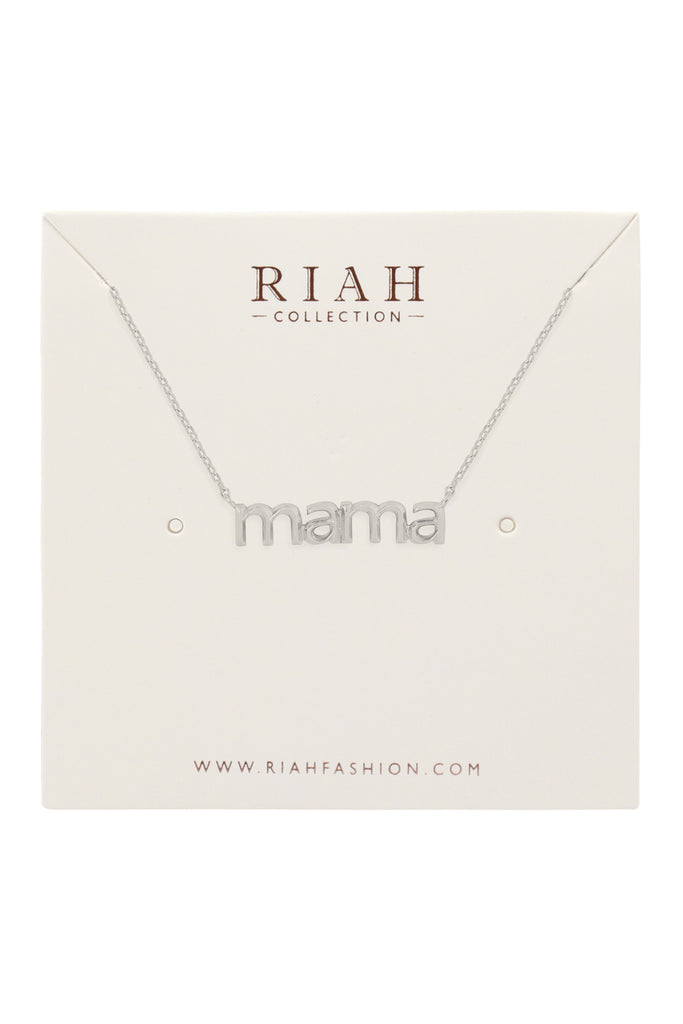 HDNEN512 - "MAMA" PENDANT NECKLACE