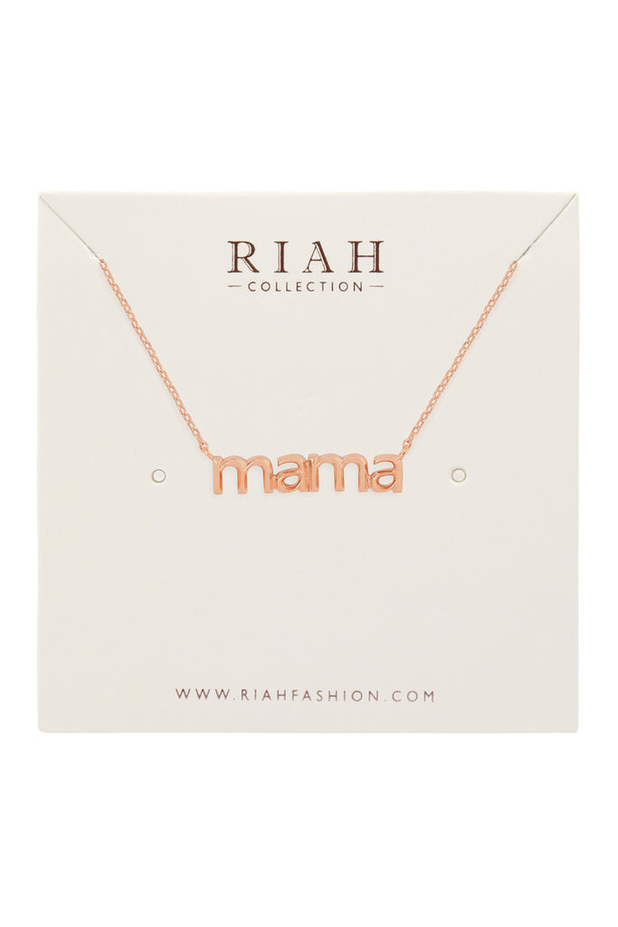 HDNEN512 - "MAMA" PENDANT NECKLACE