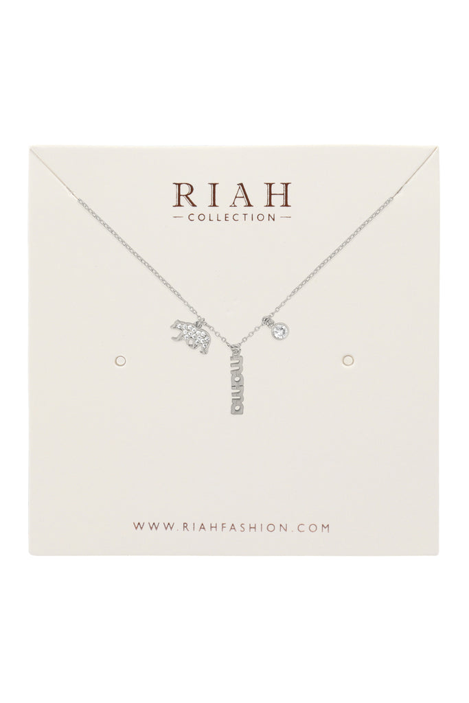 MAMA BEAR ZIRCONIA NECKLACE