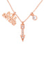 SOUL SISTERS ARROW CUBIC ZIRCONIA PENDANT NECKLACE