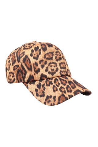 FELT FASHION BRIM HAT W/ LEOPARD ACCENT