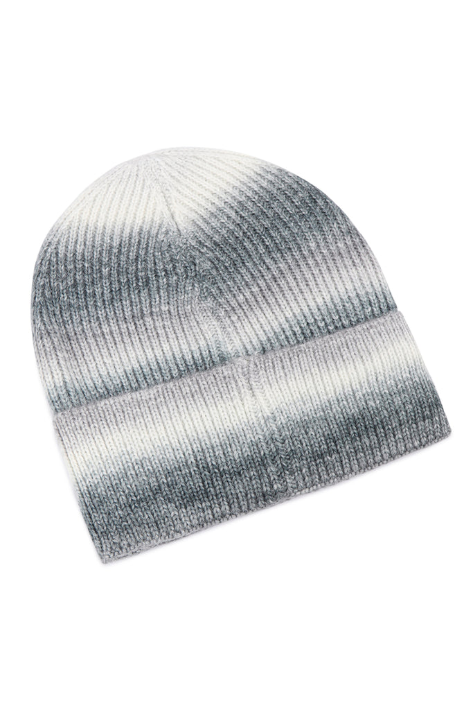 STRIPED KNITTED BEANIE