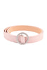 CIRCLE BUCKLE FASHION LEATHER BELT