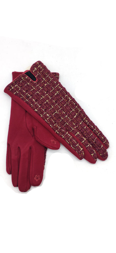 PLAID SMART TOUCH GLOVES