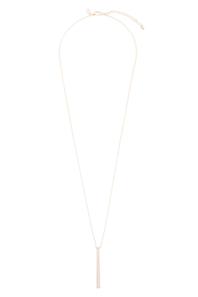 VERTICAL BAR PENDANT LONG NECKLACE