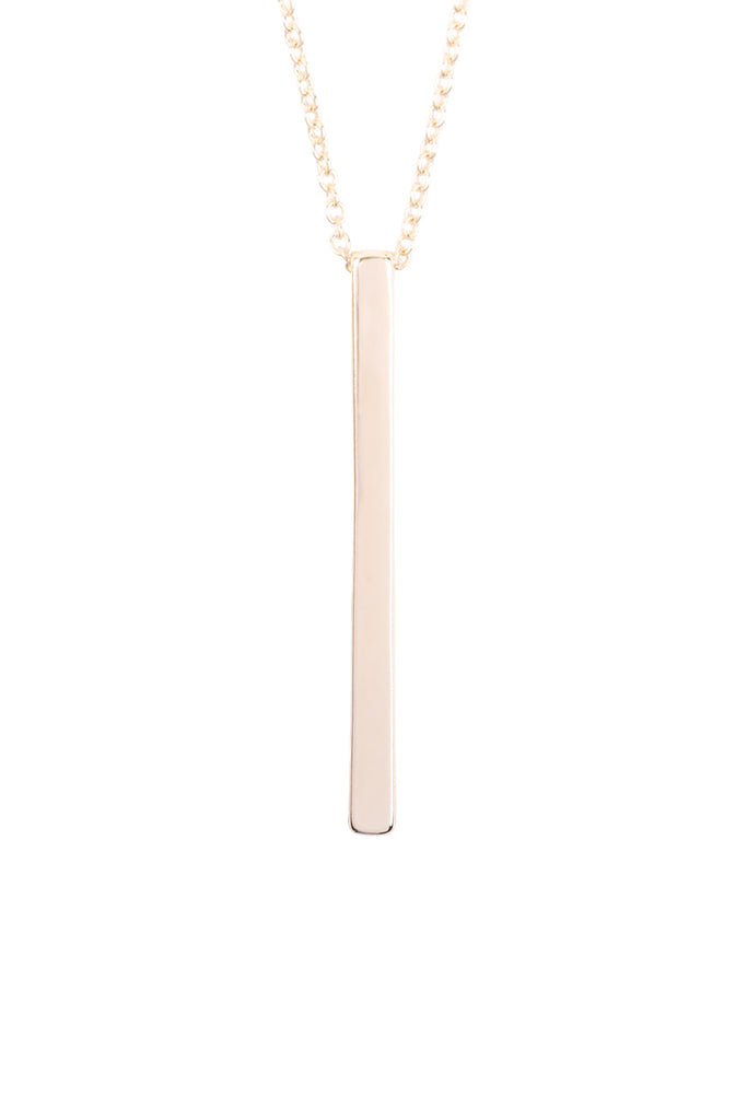 VERTICAL BAR PENDANT LONG NECKLACE