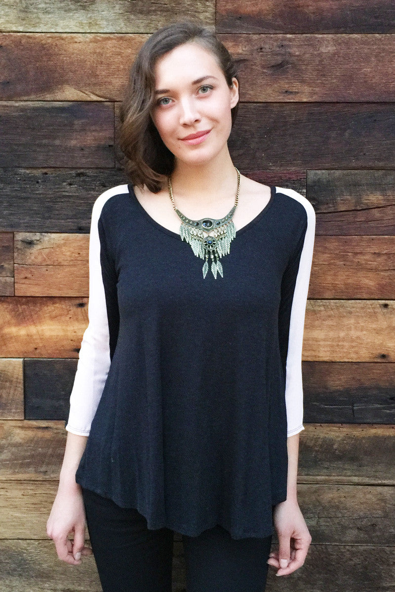 Two Tone Top - 3 Colors – Riah Fashion