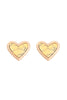 HEART NATURALS STONE STUD EARRINGS