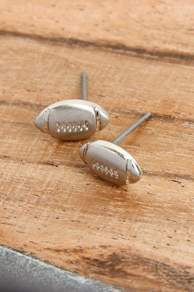 SIMPLE FOOTBALL MATTE EARRINGS