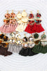 DANGLING RESIN WITH TASSEL EARRINGS