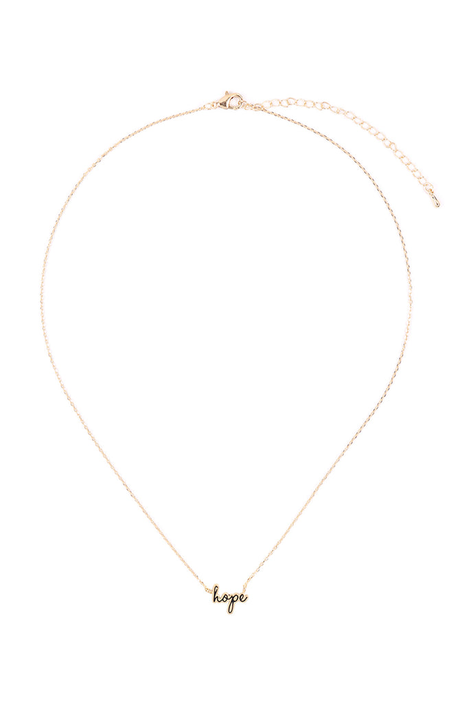INB433 - "HOPE" SCRIPT NECKLACE