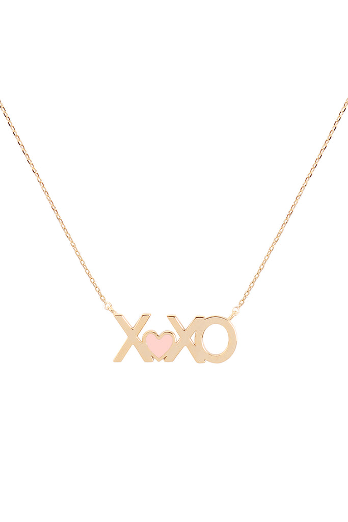 XOXO PENDANT WITH COLOR NECKLACE