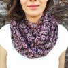 Rose Print Infinity Scarf