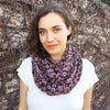 Rose Print Infinity Scarf