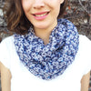 Rose Print Infinity Scarf