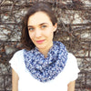 Rose Print Infinity Scarf
