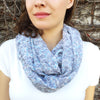 Rose Print Infinity Scarf