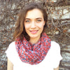 Rose Print Infinity Scarf