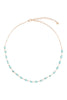 JNB456 - EVIL EYE CHAIN COLOR CHOKER NECKLACE