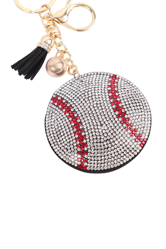 SPORTS BASEBALL TASSEL KEYCHAIN