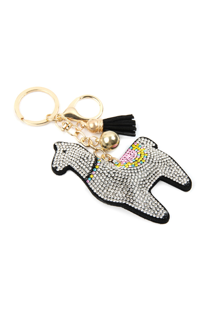 BLACK LLAMA KEYCHAIN