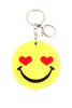 HEART EYE SMILEY W/ MIRROR KEYCHAIN
