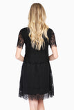 Short Sleeve A-Line Lace Dress