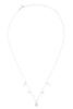 LNB413 -  KEY LOCK ZIRCONIA DAINTY CHAIN NECKLACE