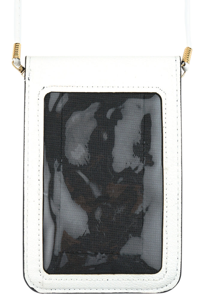 BASEBALL CELLPHONE CROSSBODY WITH CLEAR WINDOW POUCH