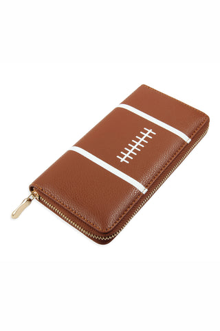 SPORTS ZIPPER LEATHER WALLET