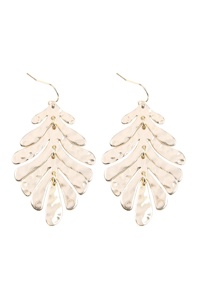 ME4297 - FISH HOOK CAST METAL EARRINGS
