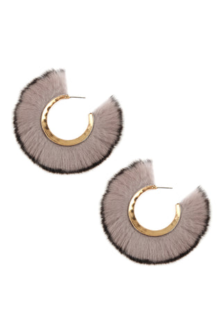 FE1921 - DRUZY ROUND POST EARRINGS