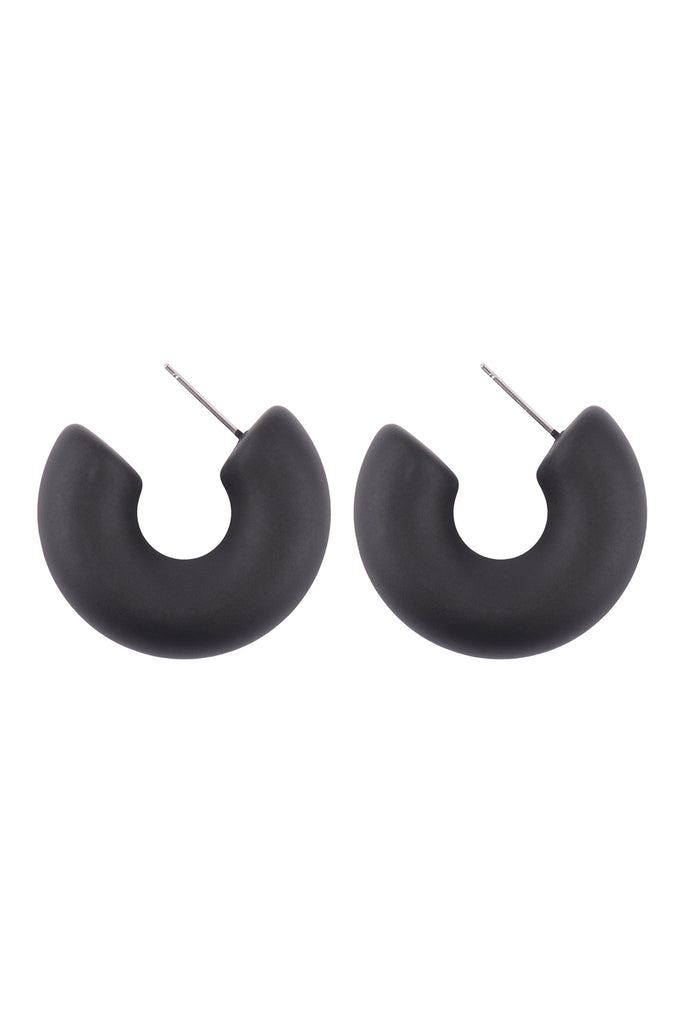 1.25" COLOR COATED HOOP EARRINGS