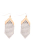 METAL SEQUIN STATEMENT DROP EARRINGS